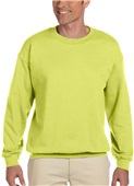 Jerzees Adult Super Sweats NuBlend Fleece Crew SAFETY GREEN Primary
