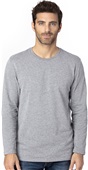 Threadfast Unisex Ultimate Long-Sleeve T-Shirt HEATHER GREY Primary