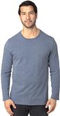 Threadfast Unisex Ultimate Long-Sleeve T-Shirt NAVY HEATHER Primary