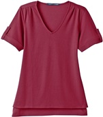 Devon & Jones Ladies' CrownLux Performance Top BURGUNDY Primary