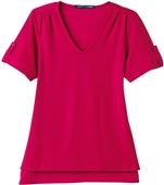 Devon & Jones Ladies' CrownLux Performance Top RED Primary