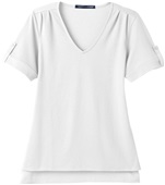 Devon & Jones Ladies' CrownLux Performance Top WHITE Primary