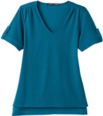 Devon & Jones Ladies' CrownLux Performance Top DARK TEAL Primary