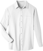 UltraClub Men's Bradley Performance Woven Shirt WHITE Primary