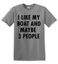 Epic Adult/Youth I Like My Boat Cotton Graphic T-Shirts