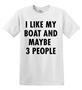 Epic Adult/Youth I Like My Boat Cotton Graphic T-Shirts