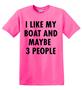 Epic Adult/Youth I Like My Boat Cotton Graphic T-Shirts