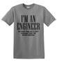 Epic Adult/Youth I'm an Engineer Cotton Graphic T-Shirts