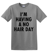 Epic Adult/Youth No Hair Day Cotton Graphic T-Shirts