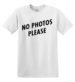 Epic Adult/Youth No Photos Please Cotton Graphic T-Shirts