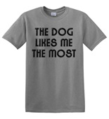 Epic Adult/Youth Dog Likes Me Cotton Graphic T-Shirts