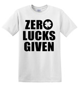 Epic Adult/Youth Zero Lucks Given Cotton Graphic T-Shirts