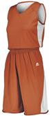 Russell Ladies Reversible Basketball Jersey Outside: BURNT ORANGE, Inside: WHITE Primary