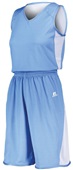 Russell Ladies Reversible Basketball Jersey Outside: COLUMBIA BLUE, Inside: WHITE Primary