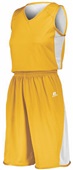 Russell Ladies Reversible Basketball Jersey Outside: GOLD, Inside: WHITE Primary