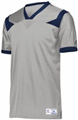 Russell Adult/Youth Phenom6 Flag Football Jersey GRID IRON SILVER/NAVY Primary