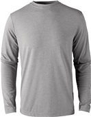 Primease Mens Long Sleeve Tri-Blend Tee GREY HEATHER Primary