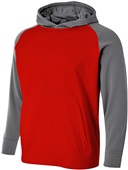 A4 Adult/Youth Color Block Tech Fleece Hoodie