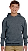 Jerzees Youth NuBlend Fleece Pullover Hood 996Y BLACK HEATHER Primary