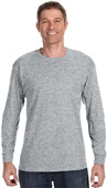 Jerzees Adult 5.6 oz. DRI-POWER ACTIVE LS Tee ATHLETIC HEATHER Primary