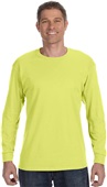 Jerzees Adult 5.6 oz. DRI-POWER ACTIVE LS Tee SAFETY GREEN Primary