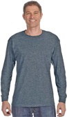 Jerzees Adult 5.6 oz. DRI-POWER ACTIVE LS Tee BLACK HEATHER Primary