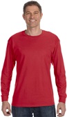Jerzees Adult 5.6 oz. DRI-POWER ACTIVE LS Tee TRUE RED Primary