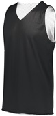 Augusta Adult/Youth Tricot Mesh Rev. Jersey 2.0 Outside: BLACK, Inside: WHITE Primary