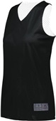 Augusta Ladies Tricot Mesh Reversible Jersey 2.0 Outside: BLACK, Inside: WHITE Primary