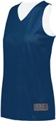 Augusta Ladies Tricot Mesh Reversible Jersey 2.0 Outside: NAVY, Inside: WHITE Primary