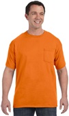 Hanes Mens 6.1 oz. Tagless Pocket Tee H5590