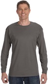 Hanes Unisex Tagless Long Sleeve Tee 5586 SMOKE GRAY Primary