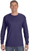 Hanes Unisex Tagless Long Sleeve Tee 5586 NAVY Primary
