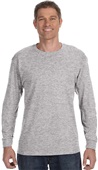 Hanes Unisex Tagless Long Sleeve Tee 5586 LIGHT STEEL Primary