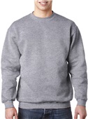 Bayside Mens 80/20 Heavyweight Crewneck Sweatshirt