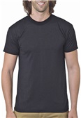 Bayside Mens 5.4 oz., 50/50 T-Shirt BA1701 BLACK Primary
