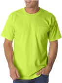 Bayside Adult Pocket T-Shirt BA1725 LIME GREEN Primary