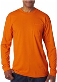 Bayside Adult Long-Sleeve T-Shirt W/Pocket