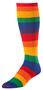 TCK Krazisox Over the Calf Rainbow Socks