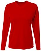 A4 Womens Sprint L/S Performance Tee