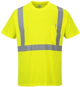 Portwest Mens Hi-Vis Pocket SS Tee S190