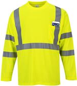 Portwest Mens Hi-Vis Pocket LS Tee S191