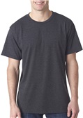Bayside Adult Heather Ring-Spun Jersey Tee 5010 HEATHER CHARCOAL Primary