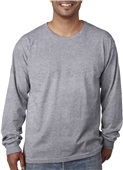 Bayside Adult Long-Sleeve T-Shirt BA5060 DARK ASH Primary