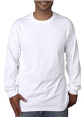 Bayside Adult Long-Sleeve T-Shirt BA5060 WHITE Primary