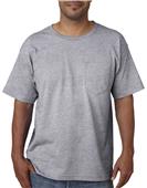 Bayside Adult Short-Sleeve Pocket T-Shirt BA5070 DARK ASH Primary