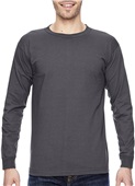Bayside Adult 6.1 oz., 100% Cotton Long Sleeve Tee CHARCOAL Primary
