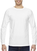 Bayside Adult 6.1 oz., 100% Cotton Long Sleeve Tee WHITE Primary