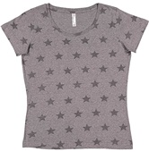 Code Five Ladies Five Star Tee 3629 GRANITE HEATHER STAR Primary