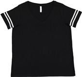 LAT Sportswear Ladies Curvy Football Tee